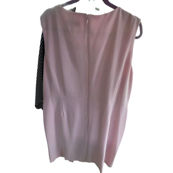 Kasper Plus Size Sleeveless Snap Sheath Dress - NWT 20W Tutu Pink - Picture 5 of 6